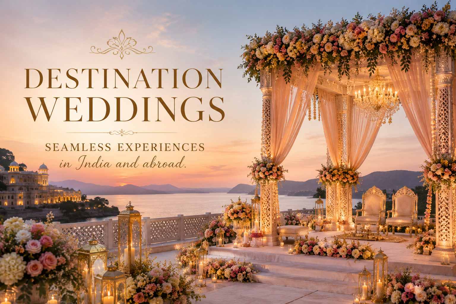 Destination wedding setup